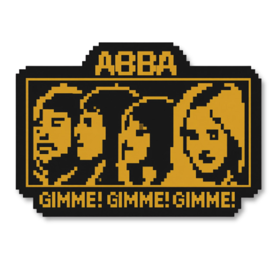 ABBA Gimme Gimme Gimme Sticker waterproof vinyl sticker