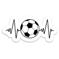 Football Heartbeat Sticker