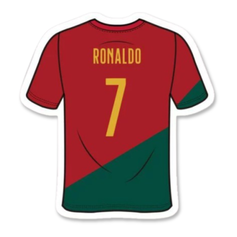 Cristiano Ronaldo Portugal Jersey Sticker