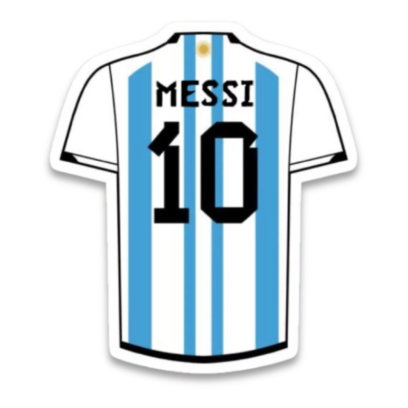 Lionel Messi Argentina Jersey Sticker
