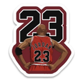 Michael Jordan Chicago Bulls 23 Sticker