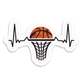 Basketball Heartbeat Sticker