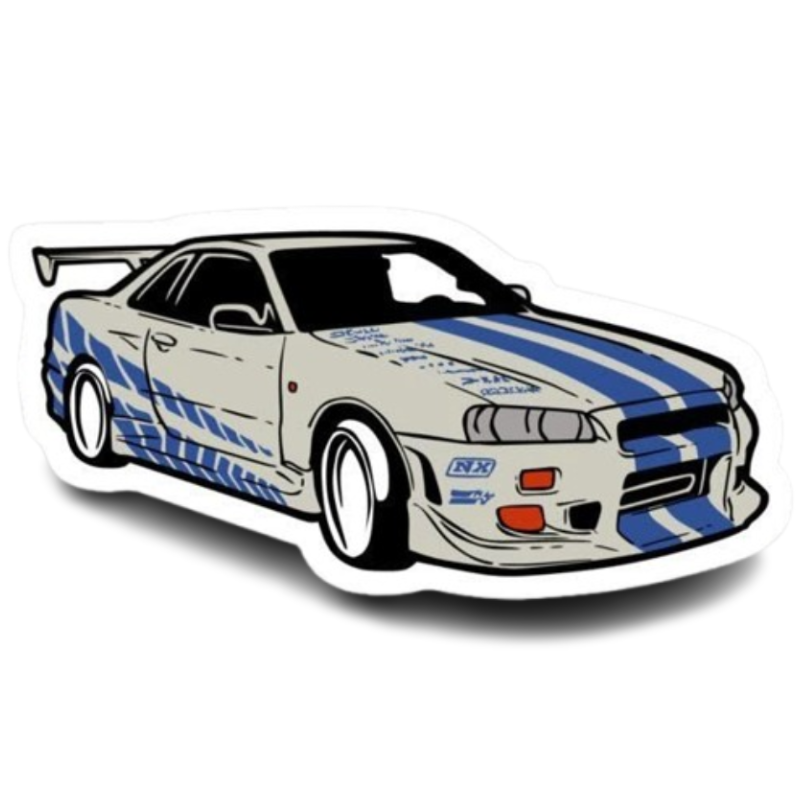 Nissan Skyline GT-R R34 Sticker