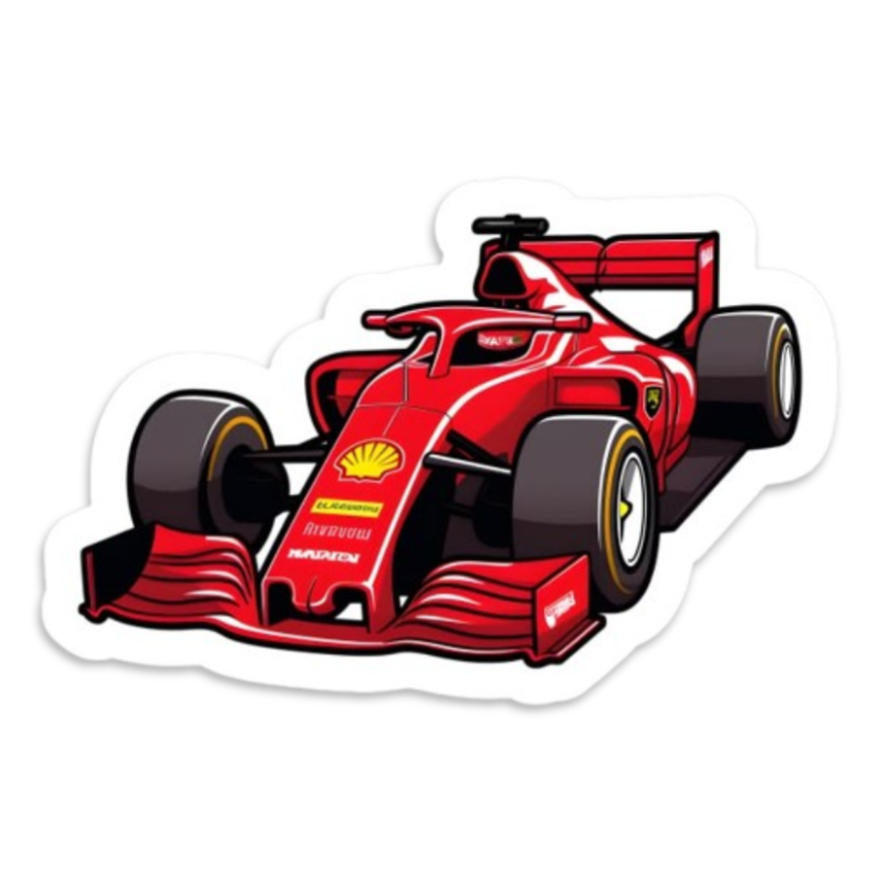 Scuderia Ferrari Formula 1 Car Sticker