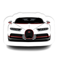 Bugatti Chiron Front View Sticker