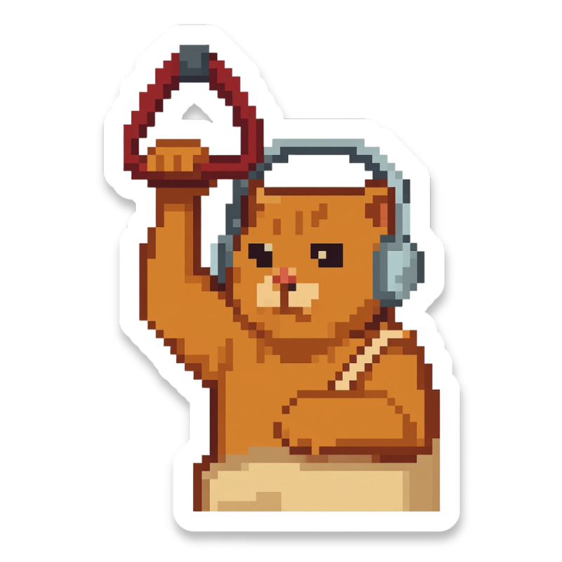Metro Cat Sticker