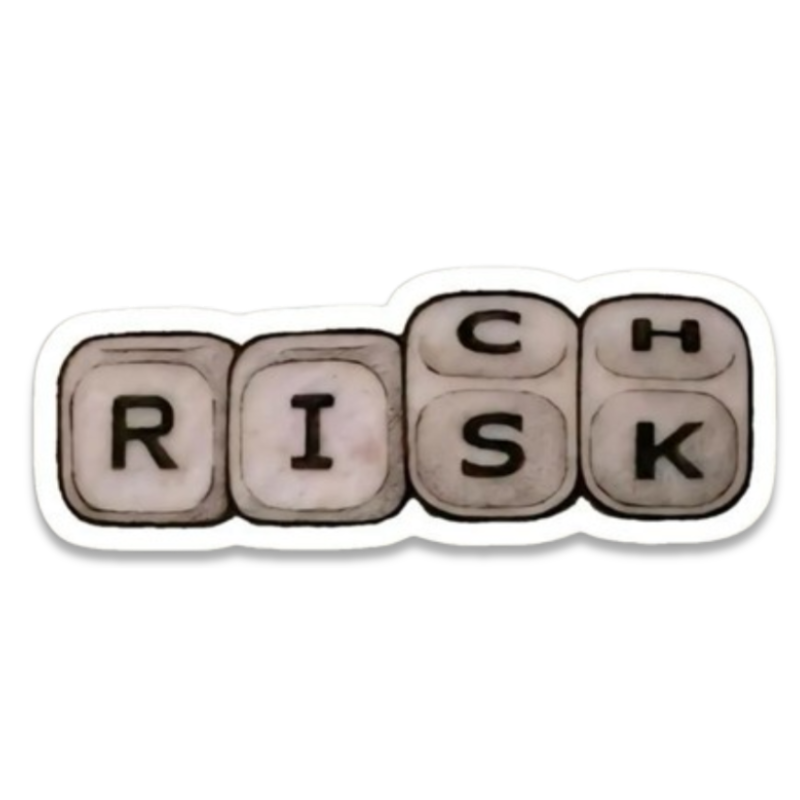 Rich Risk Sticker waterproof vinyl sticker