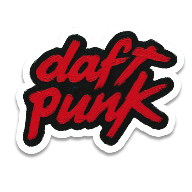 Daft Punk Logo Sticker waterproof vinyl sticker