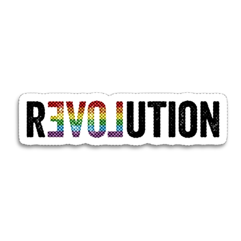 Revolution Sticker waterproof vinyl sticker
