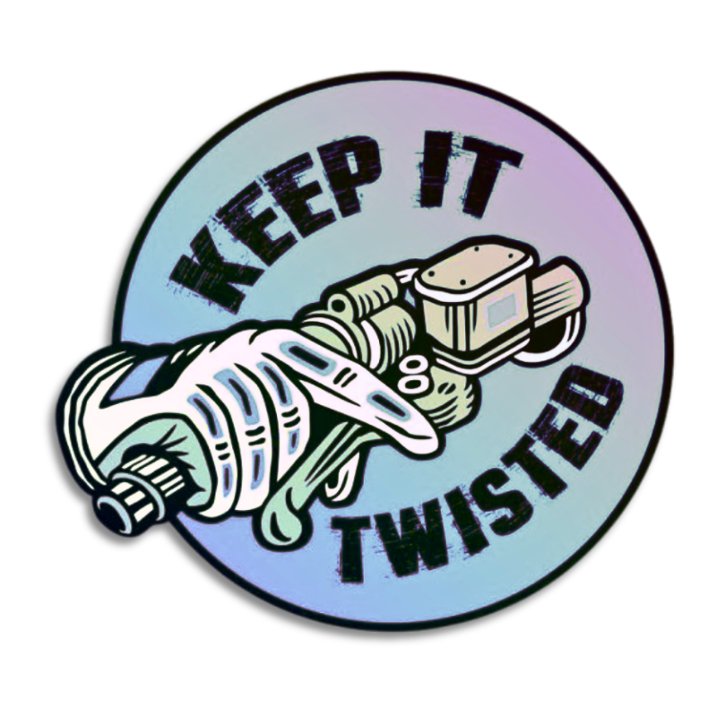 Keep It Twisted Sticker waterproof vinyl sticker