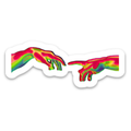 Reaching Hands Sticker waterproof vinyl sticker