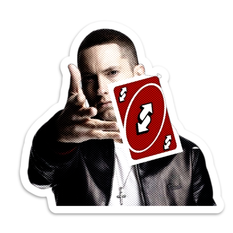 UNO Reverse Sticker waterproof vinyl sticker