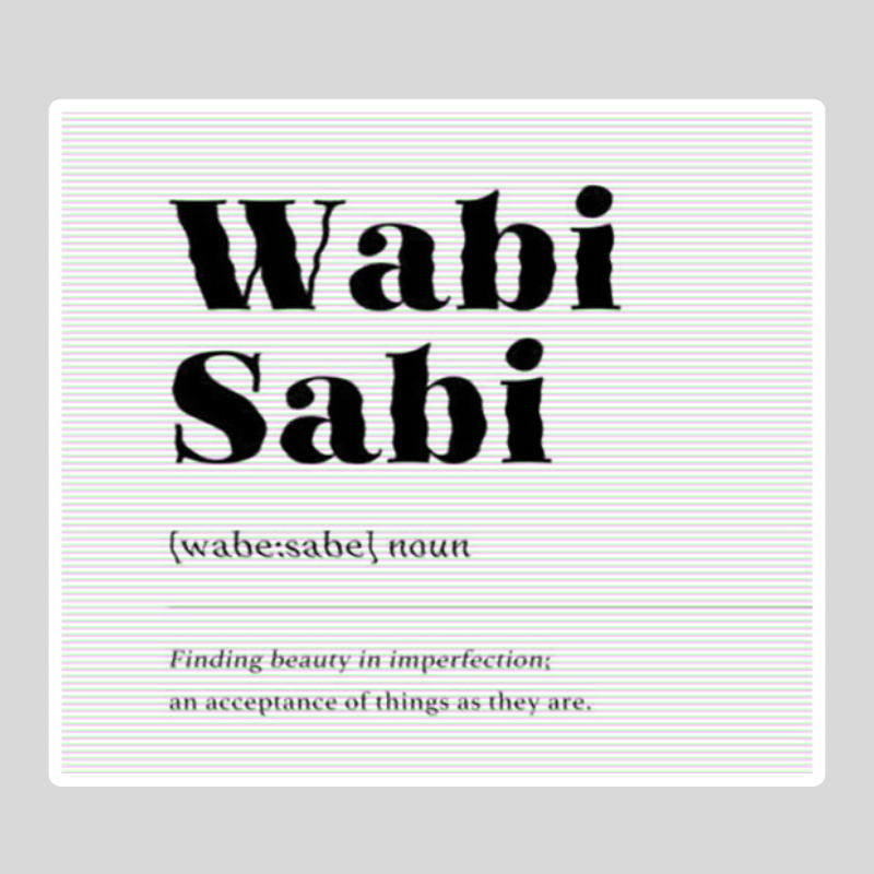 Wabi Sabi Sticker waterproof vinyl sticker