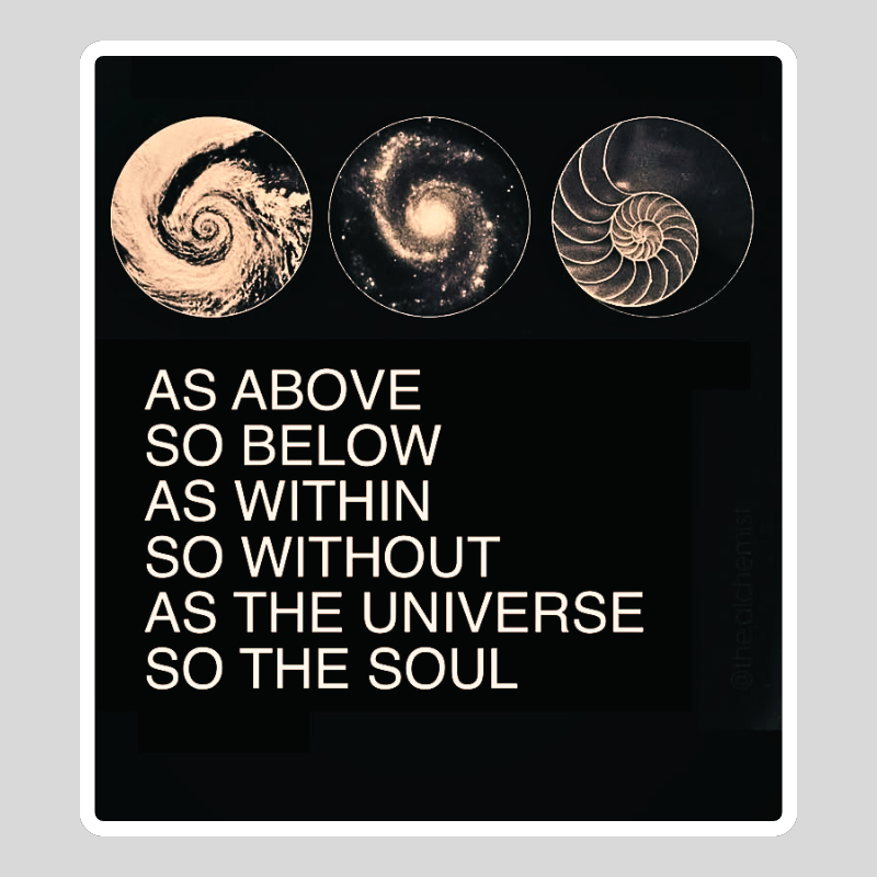 As Above So Below Sticker waterproof vinyl sticker