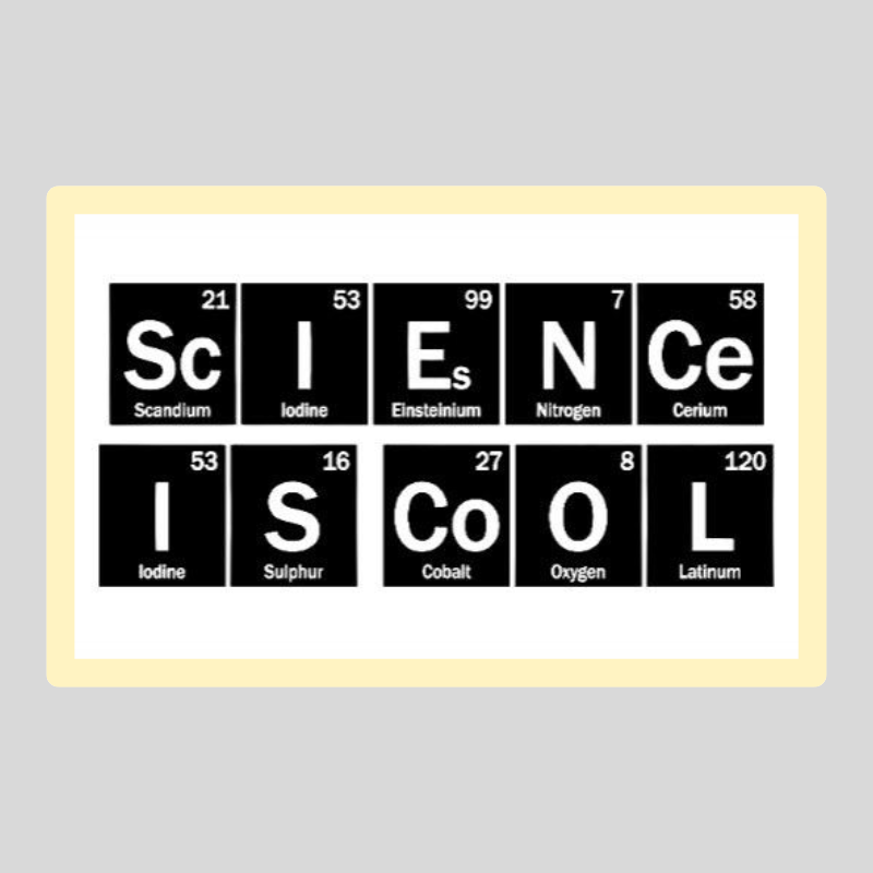 Elements Typography Sticker waterproof vinyl sticker