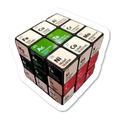 Periodic Table Cube Sticker waterproof vinyl sticker