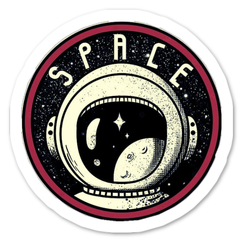 Space Explorer Patch Sticker waterproof vinyl sticker