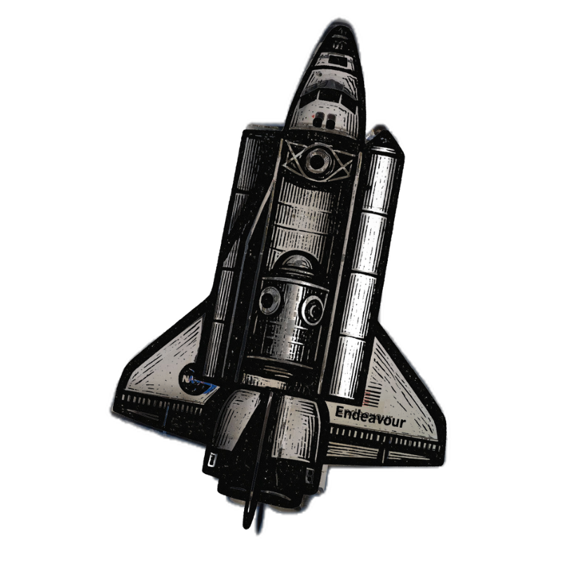 Space Shuttle Sticker waterproof vinyl sticker