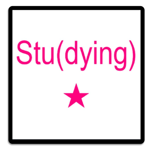Academic Survival Mode waterproof vinyl sticker