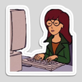 Daria at Her Computer