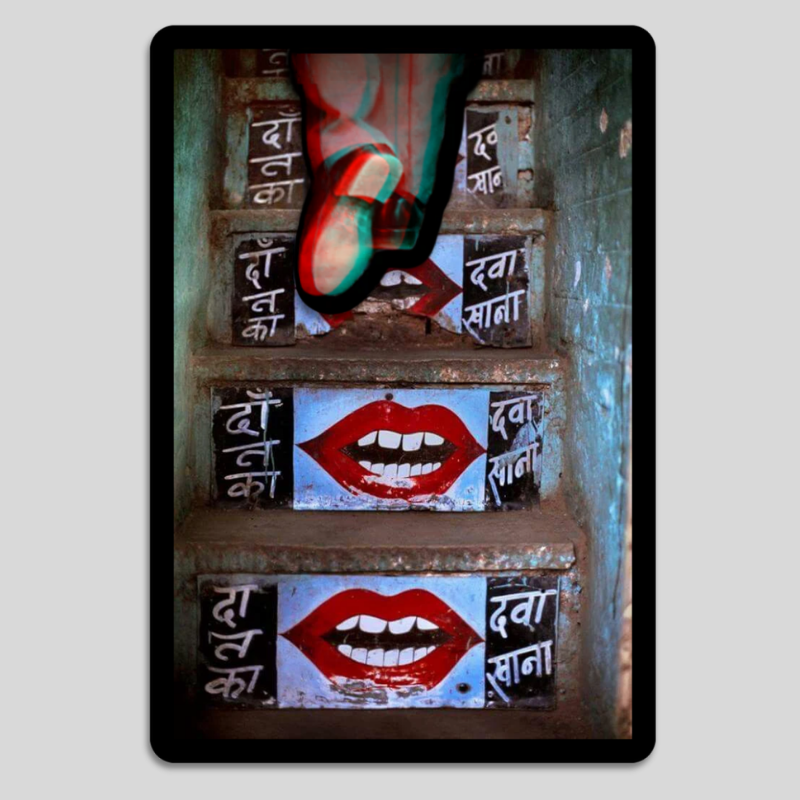 Street Art Staircase Echos