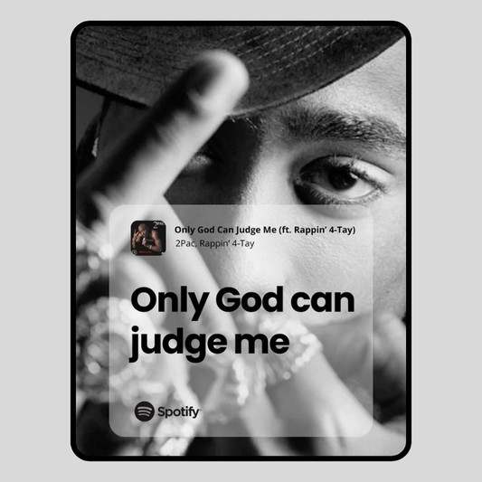 Only God Can Judge Me waterproof vinyl sticker