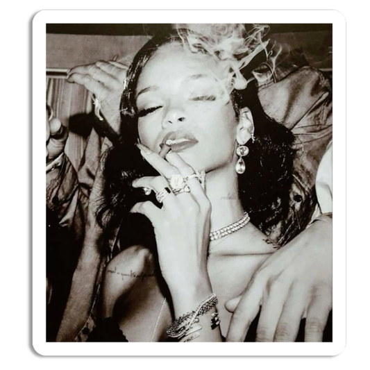 Vintage Rihanna Portrait Sticker waterproof vinyl sticker