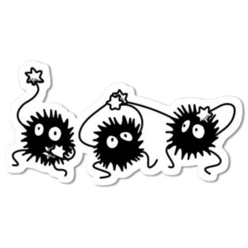 Anime Susuwatari (Soot Sprites) Sticker